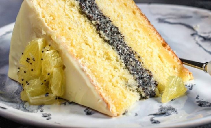 Торт лимонный с маком