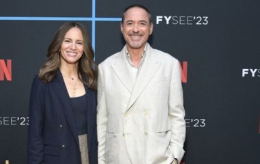 Роберт Дауни-младший вышел на публику с супругой (фото)