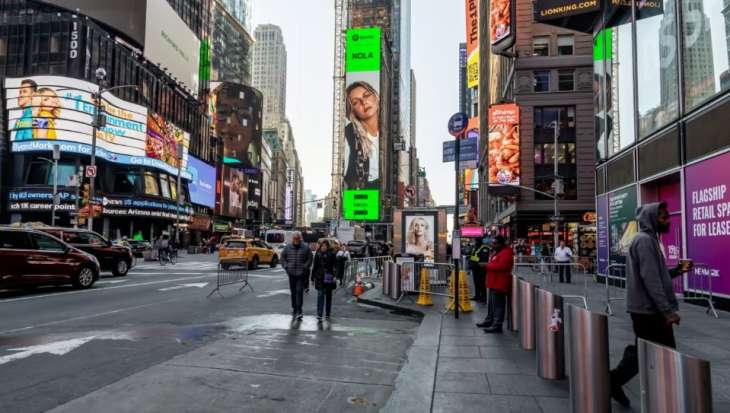 Украинская певица украсила билборд на главной площади Нью-Йорка