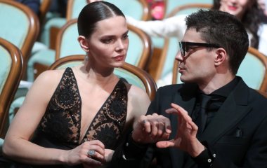Елизавета Боярская и Максим Матвеев на премьере фильма 