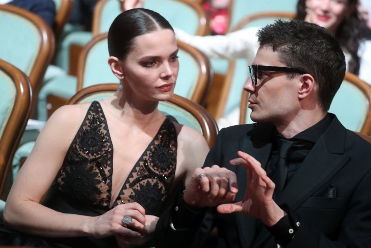 Елизавета Боярская и Максим Матвеев на премьере фильма 