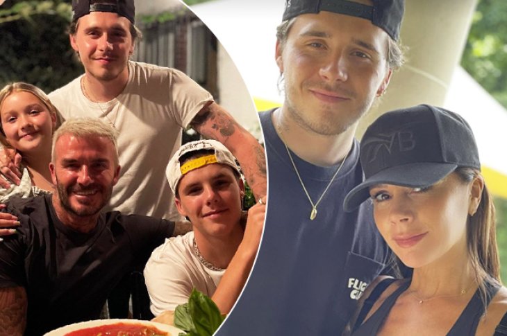 Виктория и Дэвид Бекхэм с детьми гостят у старшего сына Бруклина в Нью-Йорке 