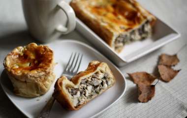 Кростата с опятами