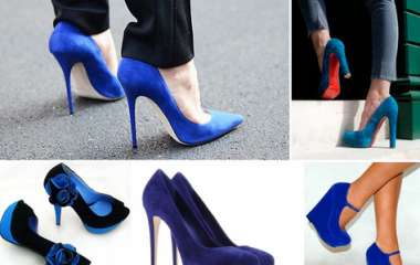 Даешь яркость! С чем носить синие туфли?