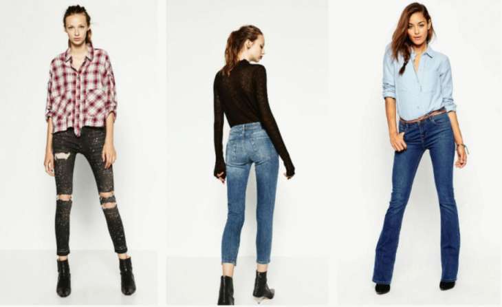 Модные образы с женскими джинсами на весну и лето 2019, фото с подиума