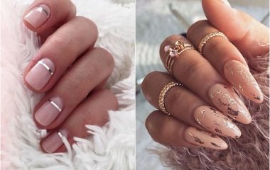 Модный маникюр и дизайн ногтей цвета «нюд» 2018-2019, фото