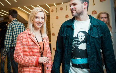 Тоня Матвиенко и Арсен Мирзоян встретили Новый год на Софиевской площади