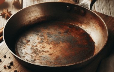 Не викидайте пригорілу сковорідку — помістіть її в поліетиленовий пакет, замочіть у цьому розчині, і вона засяє