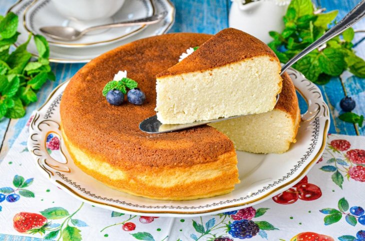 Запеканка творожная на кефире с манкой