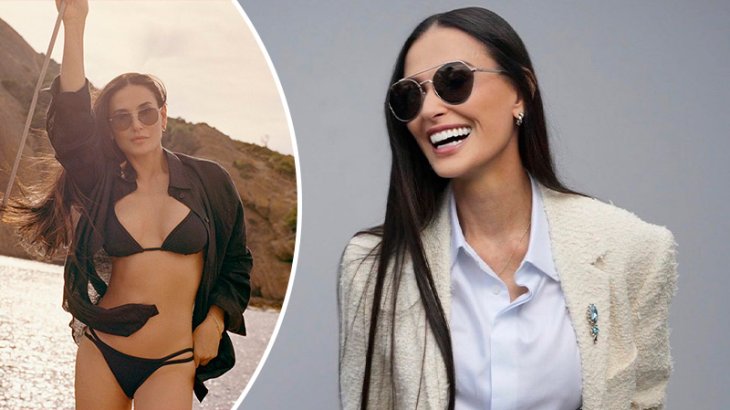 Лучший стриптиз, который вы видели от 60-летних: Деми Мур случайно оголила грудь на камеру