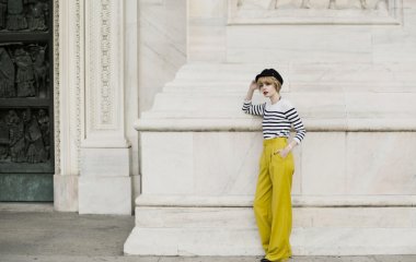 Модные женские брюки клеш в коллекциях сезона осень-зима 2018-2019, фото