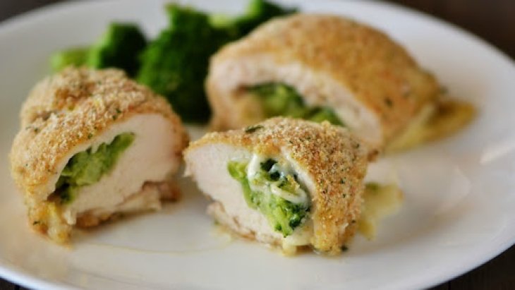 Куриные роллы с броколли и сыром