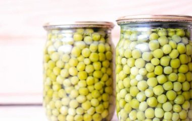 Легкий рецепт консервированного зеленого горошка, без стерилизации