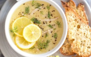 Рецепт быстрого лимонного супа с курицей