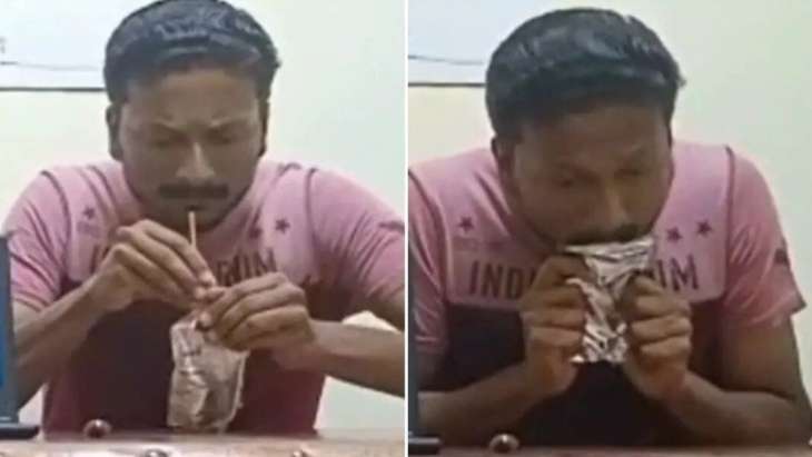 Индеец с молниеносной скоростью выпил сок и установил новый рекорд: за сколько он справился (видео)