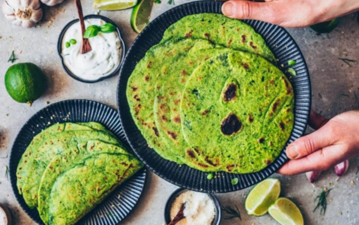 Мексиканские шпинатные лепешки