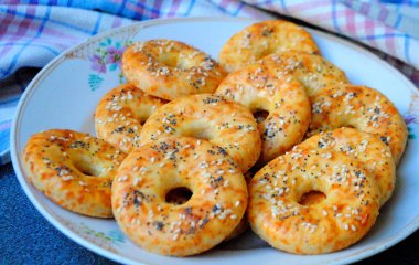 Сырные бублики в духовке за 20 минут