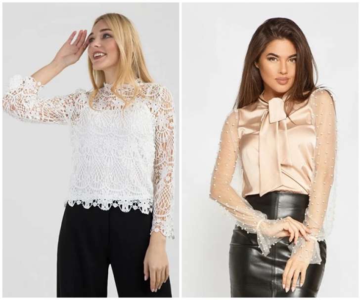 Модные женские блузки из гипюра на 2019 год