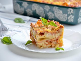 Легкая лазанья с моцареллой