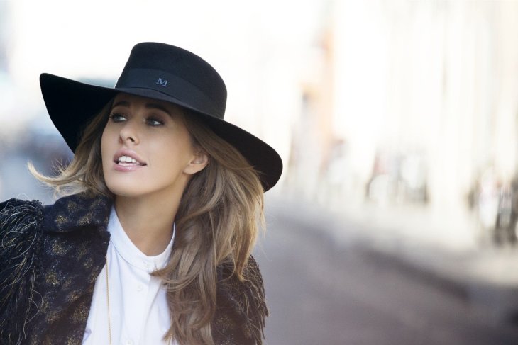 Ксения Собчак поставила сына на лыжи