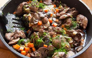 Паштет из печени с ягодным конфи