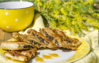 Лаваш с грибами и сыром в кляре: рецепт необычной закуски