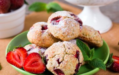 Черничное печенье с белым шоколадом