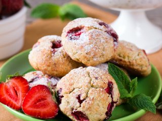 Черничное печенье с белым шоколадом