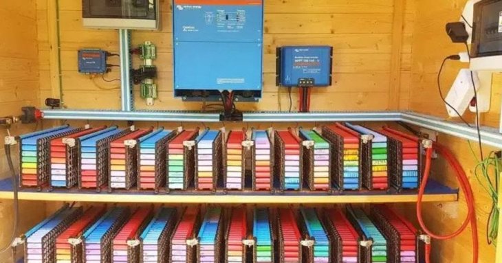 Чоловік вісім років живить свій дім, використовуючи батарейки для ноутбуків — фото