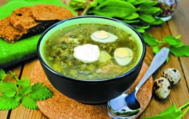 Зеленый борщ: рецепт со свежим шпинатом