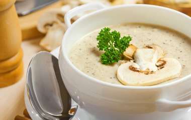 Суп-пюре из шампиньонов