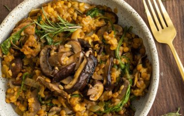 Все гениальное — постно: готовим сытное ризотто с чечевицей