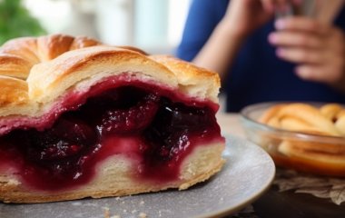 Бюджетный пирог со сливами: невероятно простое и элегантное сочетание