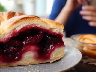 Бюджетный пирог со сливами: невероятно простое и элегантное сочетание