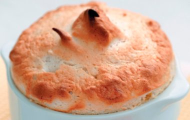 Фруктовое суфле из абрикосов и бананов