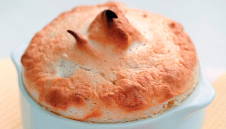 Фруктовое суфле из абрикосов и бананов