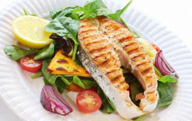 Семга на гриле