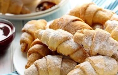 Рецепт рогалики на воді. Зберігайте рецепт!