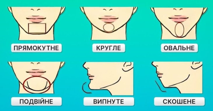 Тест на характер за формою підборіддя