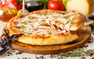 Пицца  с морепродуктами