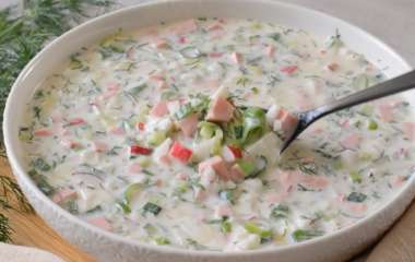 Легкий летний суп: рецепт окрошки на майонезе
