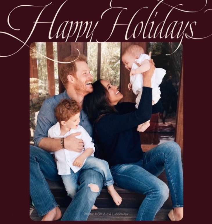 Принц Гарри и Меган Маркл впервые опубликовали рождественскую открытку с дочерью Лилибет и сыном Арчи