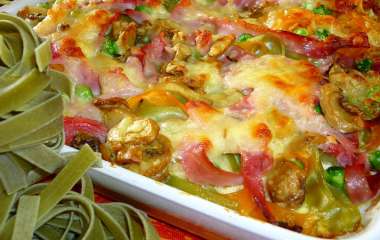 Гратен из мерлузы с картофелем