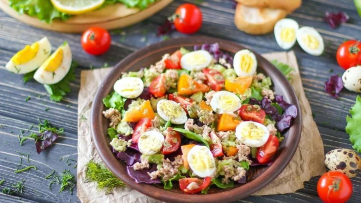 5 быстрых салатов с рисом