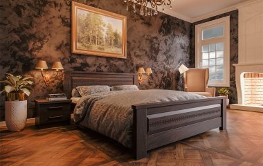 Варианты оригинальных двуспальных кроватей