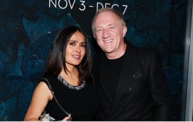 Сальма Хайек с мужем посетили выставку (фото)