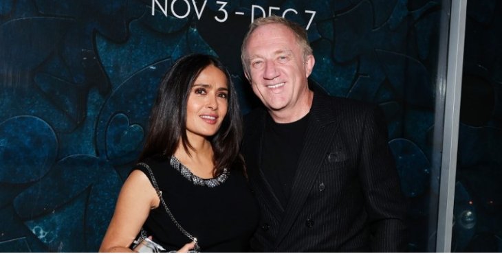 Сальма Хайек с мужем посетили выставку (фото)