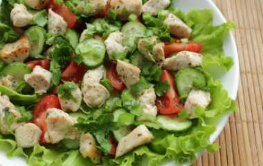 Куриный салат с овощами