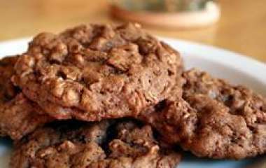 Шоколадное печенье с овсяной крошкой