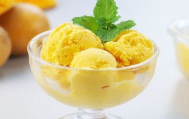 Делаем мороженное сами. Мороженое с манкой и нектарином